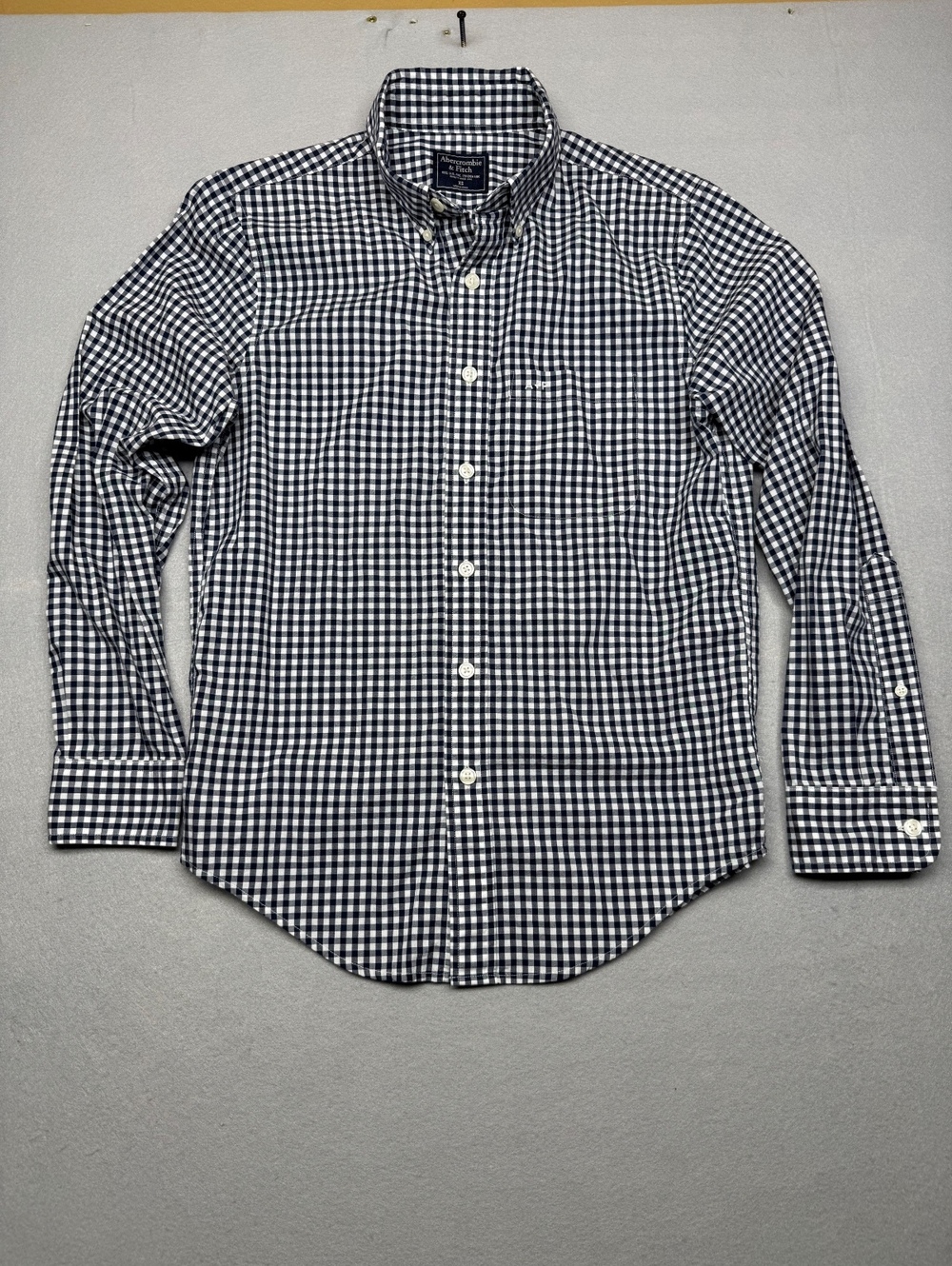 Abercrombie & Fitch Button-Down Shirt Men's XS Navy White